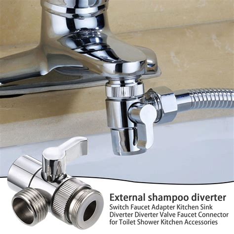 Universal Switch Faucet Adapter Kitchen Sink Splitter Valve Diverter US