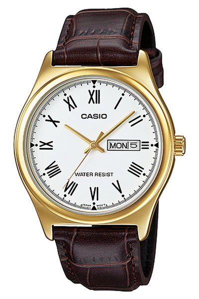 Jual Casio Formal MTP V006GL 7B Jam Tangan Pria Red Gold White