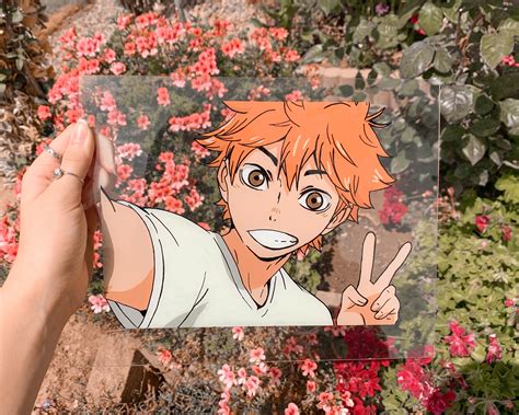 Haikyuu Shoyo Hinata Glass Painting Etsy