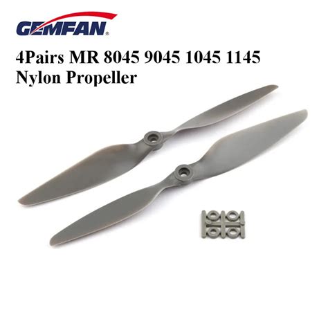 4Pairs 8PCS GEMFAN MR 8045 9045 1045 1145 Nylon Propeller Props For RC