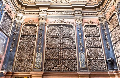 Milan Italy Ossuary Chapel In San Bernardino Alle Ossa Church