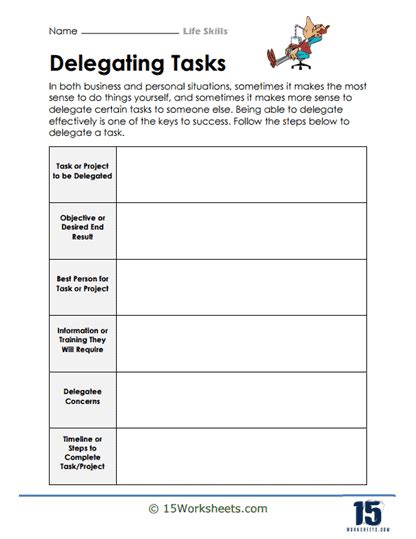 Life Skills Worksheets - 15 Worksheets.com - Worksheets Library