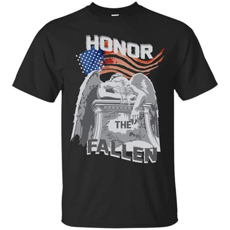 Folds Of Honor Shirts Honour The Fallen Basic Tees Folded Flag Shirt