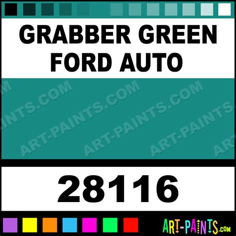 Grabber Green Ford Auto Model Metal Paints And Metallic Paints 28116