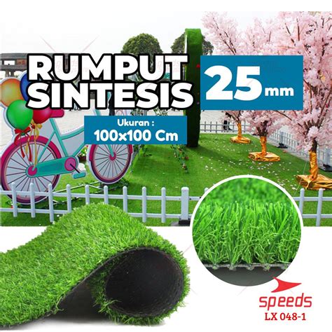 Jual SPEEDS Rumput Sintesis Swiss Murah Full Hijau Uk 100x100 Cm Tebal