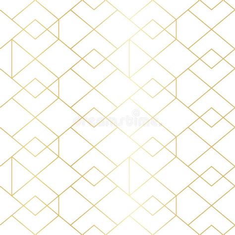 Modern Eenvoudig Geometrisch Vector Naadloos Patroon Met Gouden