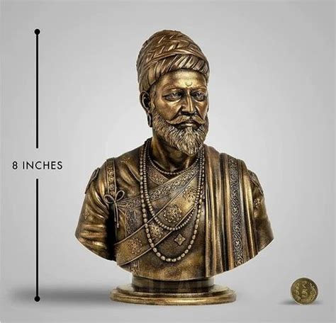 Brown Polyresin Shivaji Maharaj Statue For Interior Decor At Rs 350 In