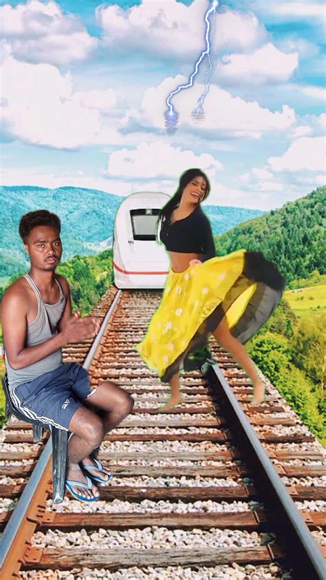 Train Man And Dancing Girl Stop The Train Tranding Tengetenge Ytshorts