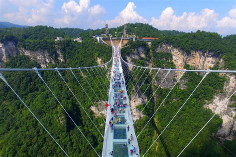 Worlds Longest Glass Bottom Bridge Opens In China