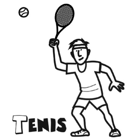 Dibujo De Tenis Para Imprimir Y Pintar