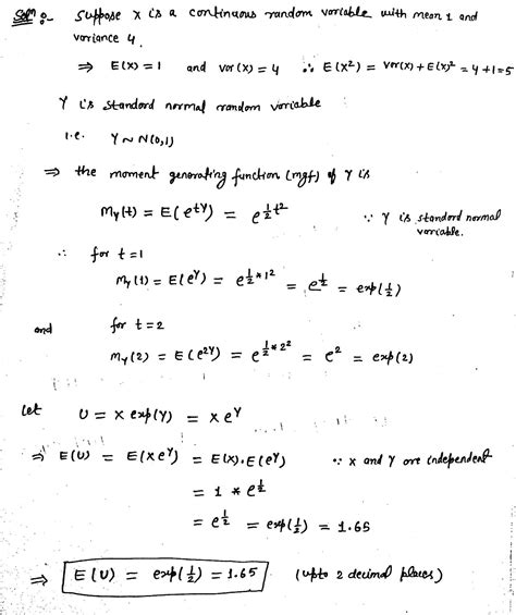 Solved Question 6 S Uppose X Is A Continuous Random Variable With