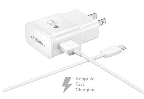 Original Oem Samsung Adaptive Fast Charging Wall Adapter Charger With Usb Type C Cable White