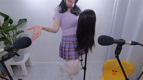 Asmr Standing Brushing And Scalp Massage 머리 두피 마사지 立ってヘアマッサージ Youtube