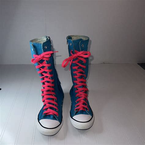 Rare Vintage Converse All Star Calf Knee High Junior Gem