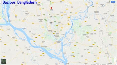 Gazipur Map Bangladesh