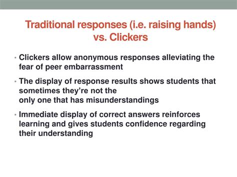PPT - Pedagogy of Effective Clicker Use and Constructing Good Clicker ...