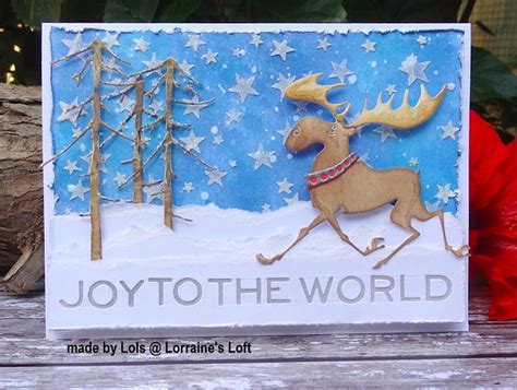 Lorraine S Loft Tim Holtz Merry Moose Christmas Cards To Make Tim