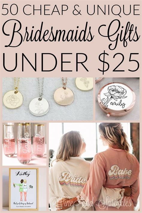 Fun And Unique Bridesmaid Gifts Under Wine Sprinkles