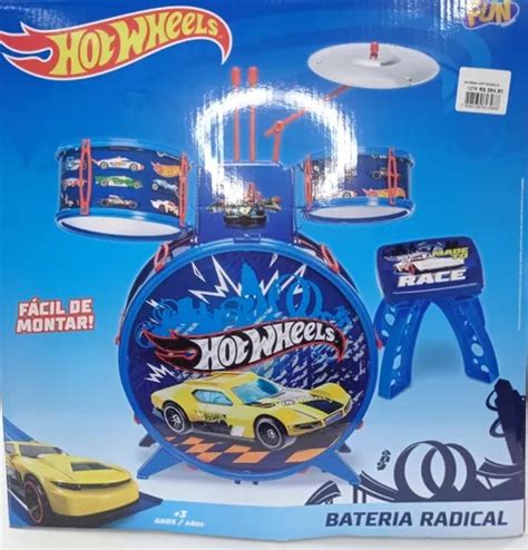 Bateria Infantil Hot Wheels Fun Frete grátis