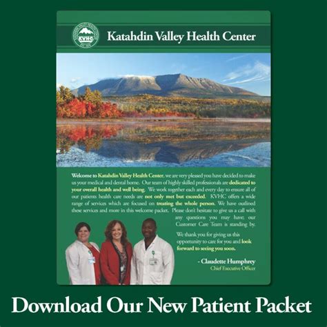 Become A Patient Katahdin Valley Health Center