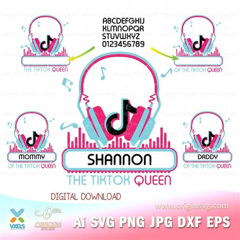 Tik Tok Birthday Princess SVG