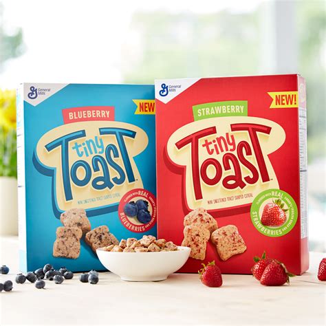 News Strawberry Tiny Toast Cereal And Blueberry Tiny Toast Cereal