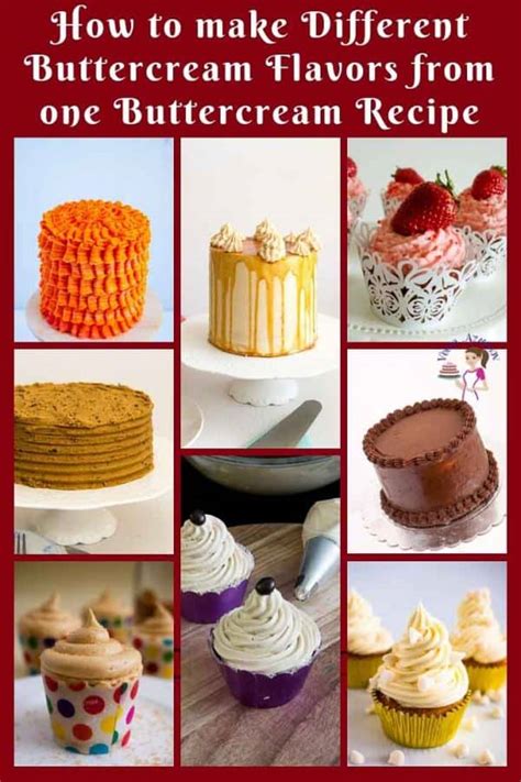 Different Buttercream Flavors from One Buttercream Recipe - Veena Azmanov