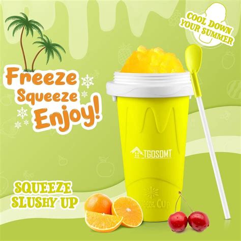 Slushy Cup Tik Tok Frozen Magic Slushie Maker Cup Squeeze Cool Fun