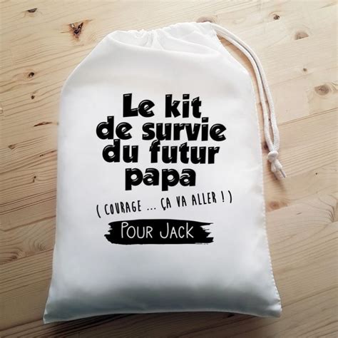 Grande pochette pour jeune ou futur papa Kit de survie Boîte à papa