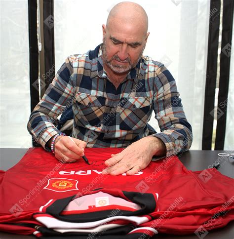 Eric Cantona Signs For A Sporting Memorabilia In Lisbon A Sporting