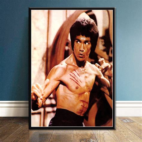 Bruce Lee Canvas Wall Art Poster For Living Room Home Decoration