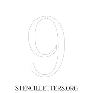 1 Inch to 5 Inch 0-9 Printable Individual Number Stencils - Stencil ...