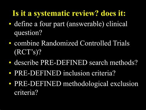 Ppt Critical Appraisal Of Systematic Reviews Powerpoint Presentation Id 6013507