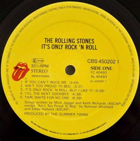 The Rolling Stones It S Only Rock N Roll