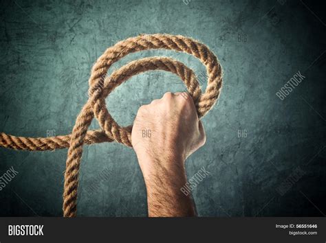 Hand Holding Rope Image And Photo Free Trial Bigstock