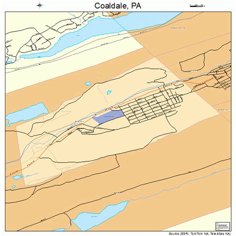 Coaldale Pennsylvania Street Map 4214600