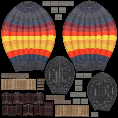 Hot Air Balloon Model TurboSquid