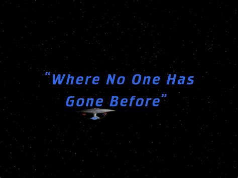 Where No One Has Gone Before Episode Trekipedia