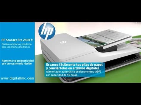 Hp Scanjet Pro 2500 F1 YouTube