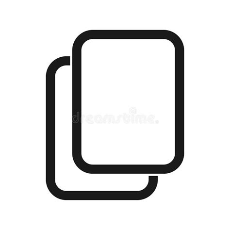 Copy Icon Vector Illustration Design Stock Illustration Illustration