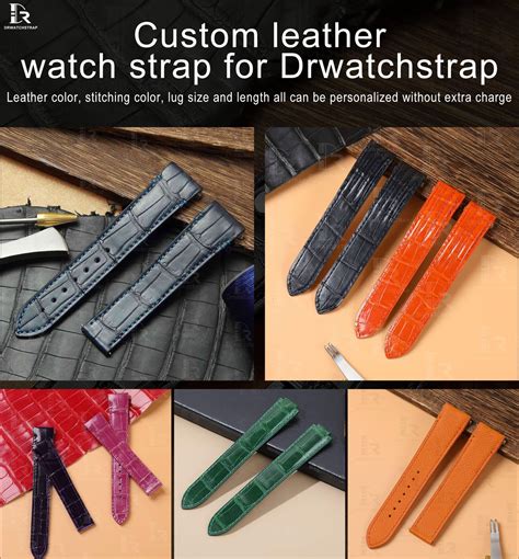 Custom leather watch bands for Cartier - Drwatchstrap