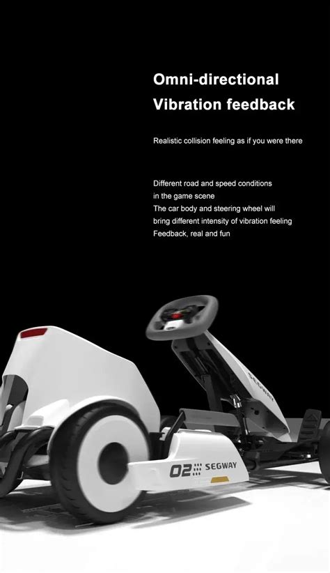 2024 Segway Electric Go Kart Kit 2 With Ninebot S Electric Scooter For