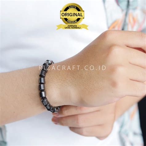 Gelang Batu Badar Besi Hematite