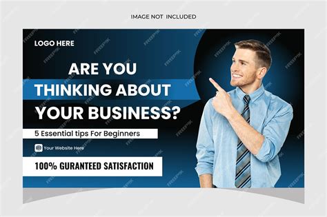 Premium Vector Corporate Business Youtube Thumbnail And Web Banner