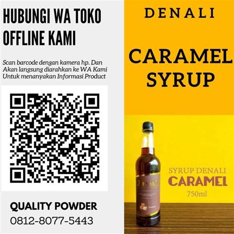 Jual SYRUP CARAMEL DENALI MINUMAN KEKINIAN SIRUP RASA KARAMEL CAFFE