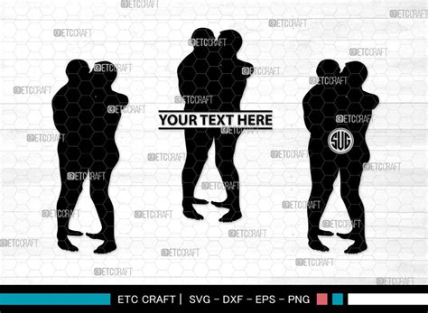 Gay Couple Monogram Gay Couple Silhouette Gay Couple Svg Homosexual