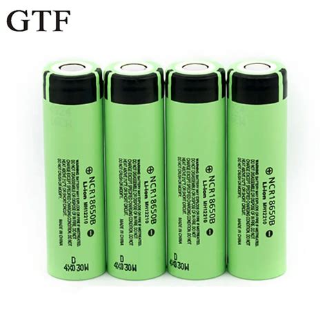 GTF 100 New Original NCR18650B 3 7V 3400mah 18650 Battery Lithium