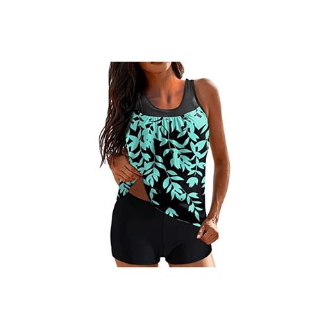 Daikascbny Tankini Due Pezzi Set Reggiseno Imbottito Sexy Hot Beachwear