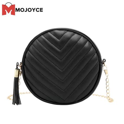 Mojoyce Women Pu Leather Embroidery Thread Handbag With Tassel Zipper