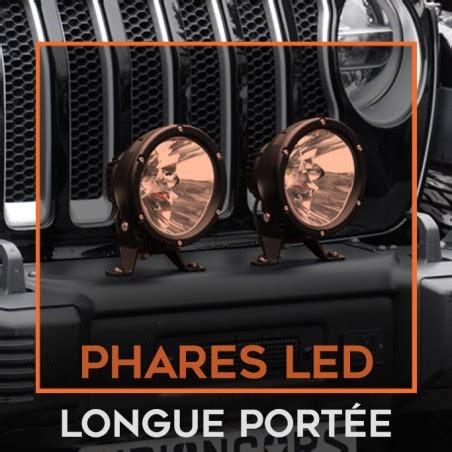 Kit phares longue portée LED 6 7